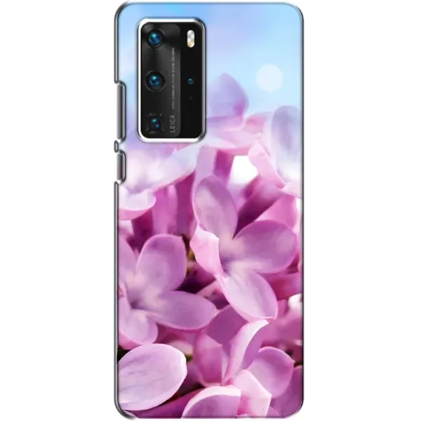 Чехол с рисунком «Сиреневые цветы» для Huawei P40 Pro Чехол с рисунком «Сиреневые цветы» для Huawei P40 Pro