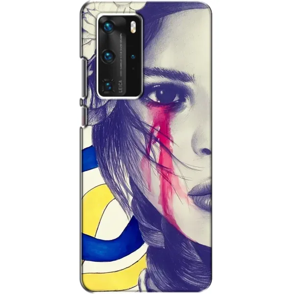 Чехол с рисунком «Слезы Украины» для Huawei P40 Pro Чехол с рисунком «Слезы Украины» для Huawei P40 Pro