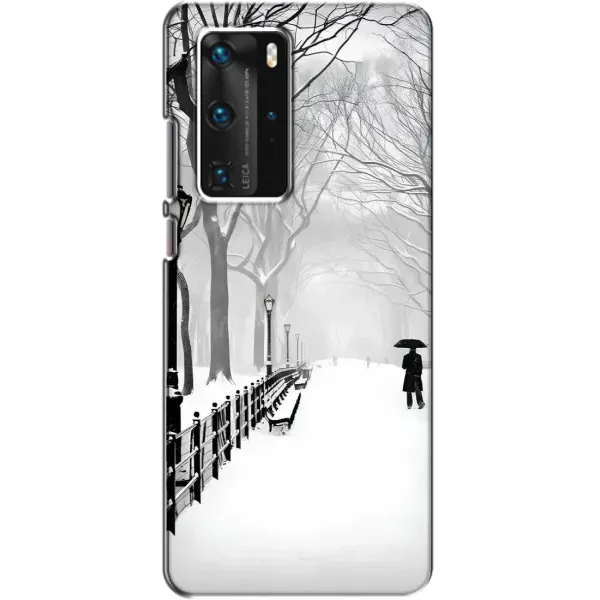 Чехол с рисунком «Снегом замело» для Huawei P40 Pro Чехол с рисунком «Снегом замело» для Huawei P40 Pro