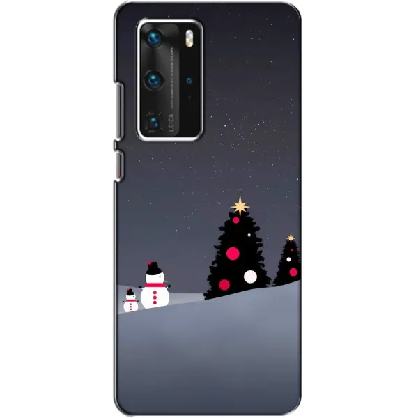 Чехол с рисунком «Снеговички» для Huawei P40 Pro Чехол с рисунком «Снеговички» для Huawei P40 Pro