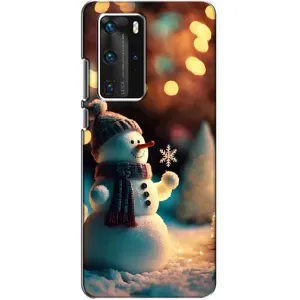 Чохли на Новий Рік Huawei P40 Pro (Сніговик святковий)