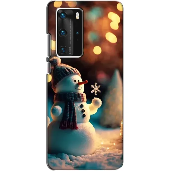 Чехол с рисунком «Снеговик праздничный» для Huawei P40 Pro Чехол с рисунком «Снеговик праздничный» для Huawei P40 Pro
