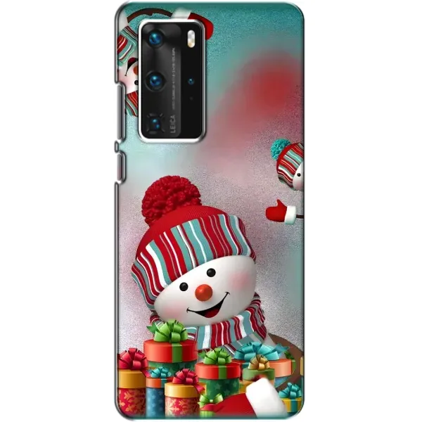 Чехол с рисунком «Снеговик в шапке» для Huawei P40 Pro Чехол с рисунком «Снеговик в шапке» для Huawei P40 Pro