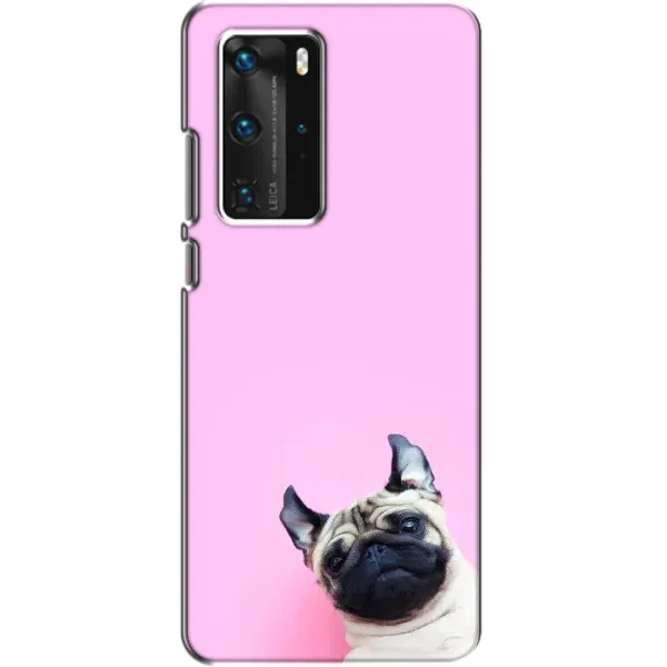 Чехол с рисунком «Собака на розовом» для Huawei P40 Pro Чехол с рисунком «Собака на розовом» для Huawei P40 Pro