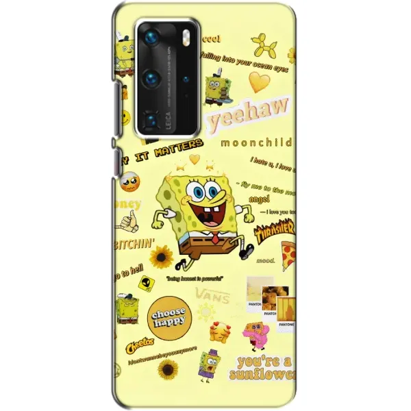 Чехол с рисунком «Спанч Боб бежит» для Huawei P40 Pro Чехол с рисунком «Спанч Боб бежит» для Huawei P40 Pro