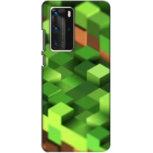 Чехлы для Huawei P40 Pro (Персонажи Майн Крафт) (Текстура)
