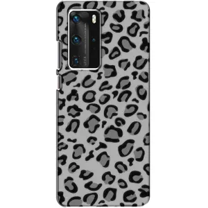 Чохол з леопардовим принтом на Huawei P40 Pro (Темний леопард)