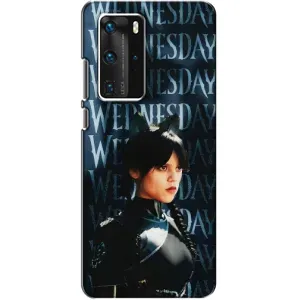 Чохол з картинкою Венсдей на Huawei P40 Pro (Вендсдей з ушками)