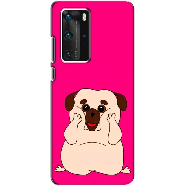 Чехол с рисунком «Веселый Мопсик» для Huawei P40 Pro Чехол с рисунком «Веселый Мопсик» для Huawei P40 Pro