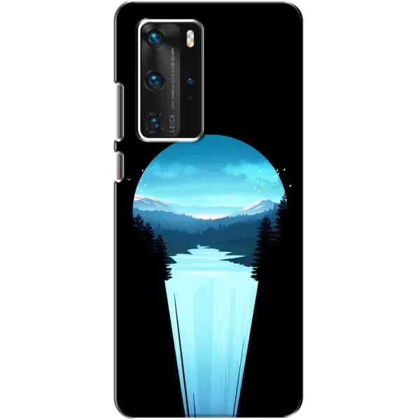 Чехол с рисунком «Синий Водопад» для Huawei P40 Pro Чехол с рисунком «Синий Водопад» для Huawei P40 Pro