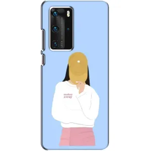 Силіконовый Чохол на Huawei P40 Pro з картинкой Модных девушек (Жовта кепка)