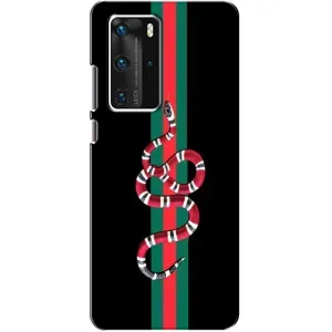 Чехлы Бренд GUCCI для Huawei P40 Pro (Змей Гуччи)