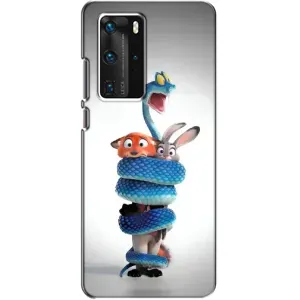 Силиконовый чехол с принтом Зоотрополіс для Huawei P40 Pro (Змея Зоо)