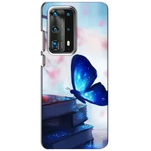 Силіконовий бампер з картинкою звірів для Huawei P40 (Метелик синій)