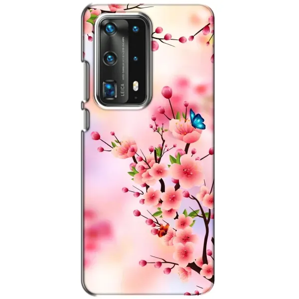 Чехол с рисунком «Бабочки на сакуре» для Huawei P40 Чехол с рисунком «Бабочки на сакуре» для Huawei P40