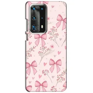 Чехол банты для Huawei P40 (Банты с цветами)