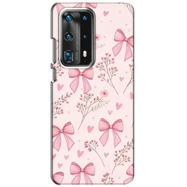 Чехол с рисунком «Банты с цветами» для Huawei P40 Чехол с рисунком «Банты с цветами» для Huawei P40