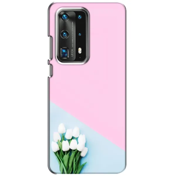 Чехол с рисунком «Белые тюльпаны» для Huawei P40 Чехол с рисунком «Белые тюльпаны» для Huawei P40