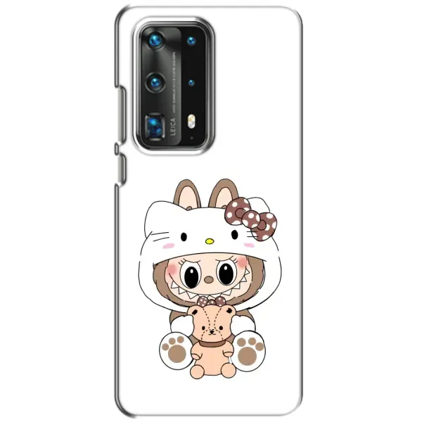 Чехол с рисунком «Белый Лабубу» для Huawei P40