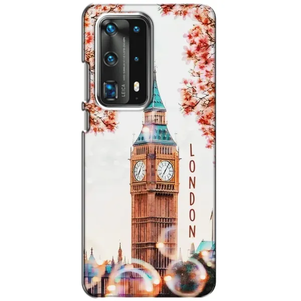 Чехол с рисунком «Часы Лондон» для Huawei P40