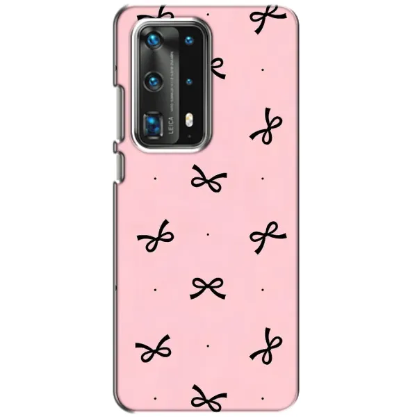 Чехол с рисунком «Черные бантики» для Huawei P40 Чехол с рисунком «Черные бантики» для Huawei P40