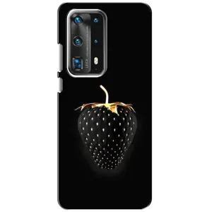 Чехол с изображением вкусной еды для Huawei P40 (Чёрная клубника)
