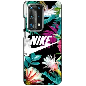 Силиконовый Чехол на Huawei P40 с картинкой Nike (Цветочный Nike)
