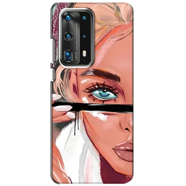 Чехол с рисунком «Девушка и ресницы» для Huawei P40 Чехол с рисунком «Девушка и ресницы» для Huawei P40