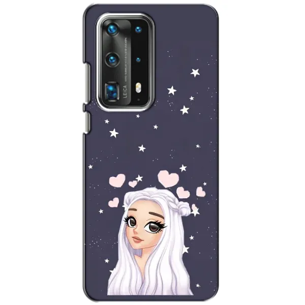 Чехол с рисунком «Девушка и сердечки» для Huawei P40 Чехол с рисунком «Девушка и сердечки» для Huawei P40