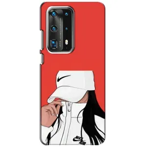Силіконовый Чохол на Huawei P40 з картинкой Модных девушек (Дівчина Nike)