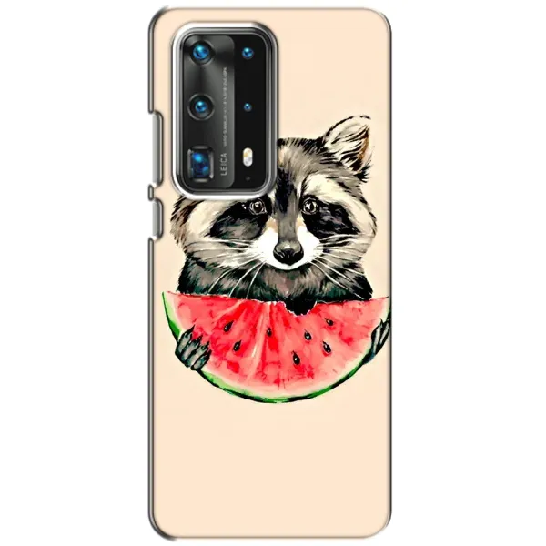 Чехол с рисунком «Енот» для Huawei P40 Чехол с рисунком «Енот» для Huawei P40