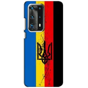 Чехлы УПА (Красно-Чёрный) на Huawei P40 (Флаг УПА)