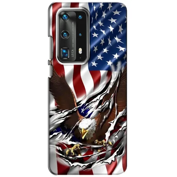 Чехол с рисунком «Флаг USA» для Huawei P40
