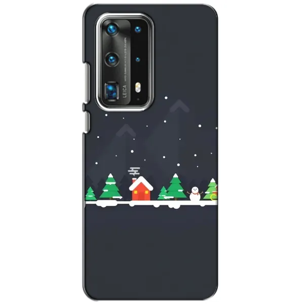 Чехол с рисунком «Город зимний» для Huawei P40 Чехол с рисунком «Город зимний» для Huawei P40