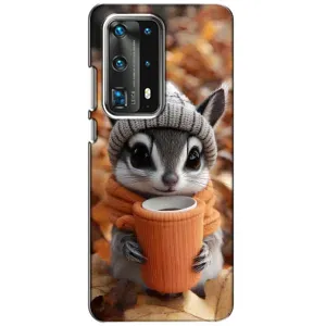 Друкований чохол 'Звірята з кавою' для Huawei P40 (Гризунчик з кавою)