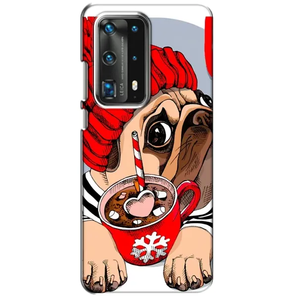 Чехол с рисунком «Грустная собака» для Huawei P40