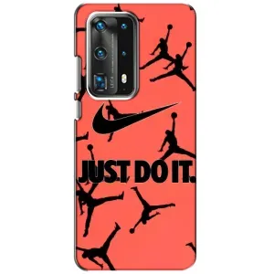 Силиконовый Чехол Nike Air Jordan на Хуавей П40 (Just Do It)