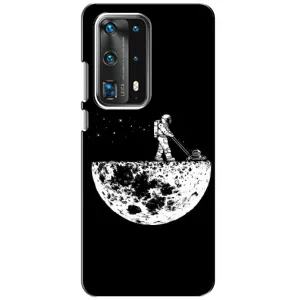 Силіконовый Чохол з принтом "Космонавти" на Huawei P40 (Космонавт)