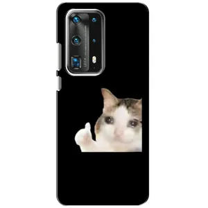 Бампер с принтом Мемы для Huawei P40 (Кот в слезах)