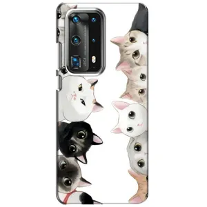 Силіконовий чохол з котиком для Huawei P40 (Коти)