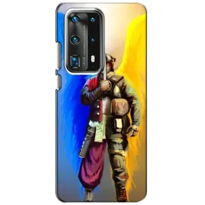 Чехол с картинкой (Патриотический КОЗАК) на Huawei P40 (Козак с крыльями)