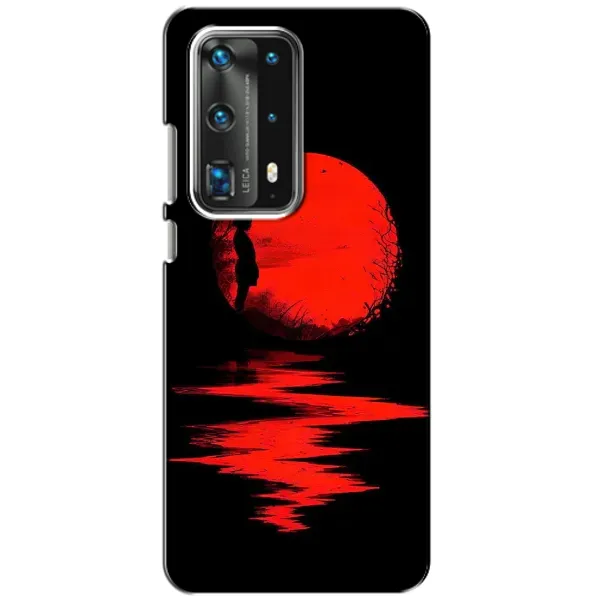 Чехол с рисунком «Красный Закат» для Huawei P40 Чехол с рисунком «Красный Закат» для Huawei P40
