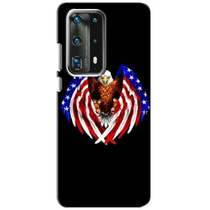 Чехол Флаг USA для Huawei P40 (Крылья США)