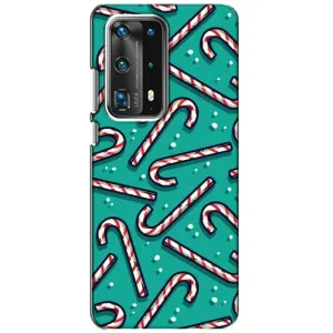 Силиконовый бампер на рождество для Huawei P40 (Леденцы)