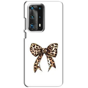 Чехол банты для Huawei P40 (Леопардовый принт)