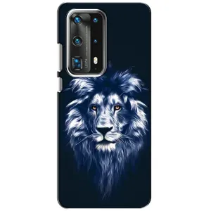 Чохол з картинкою на Huawei P40 (Лев – синій)