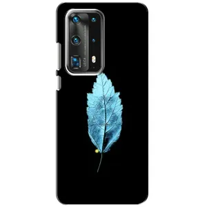 Чохол з картинками на чорному фоні для Huawei P40 (Листя)