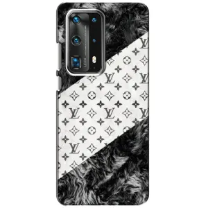 Чехол Стиль Louis Vuitton на Huawei P40 (LV на белом)