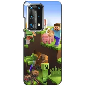 Чехлы для Huawei P40 (Персонажи Майн Крафт) (Майн-крафт)
