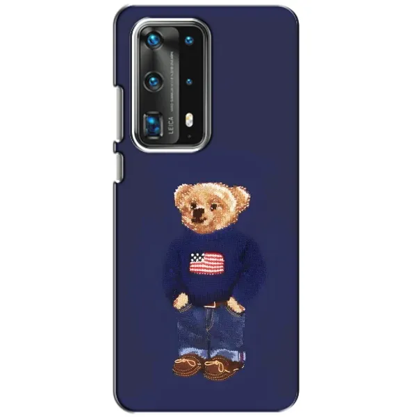 Чехол с рисунком «Мишка USA» для Huawei P40 Чехол с рисунком «Мишка USA» для Huawei P40